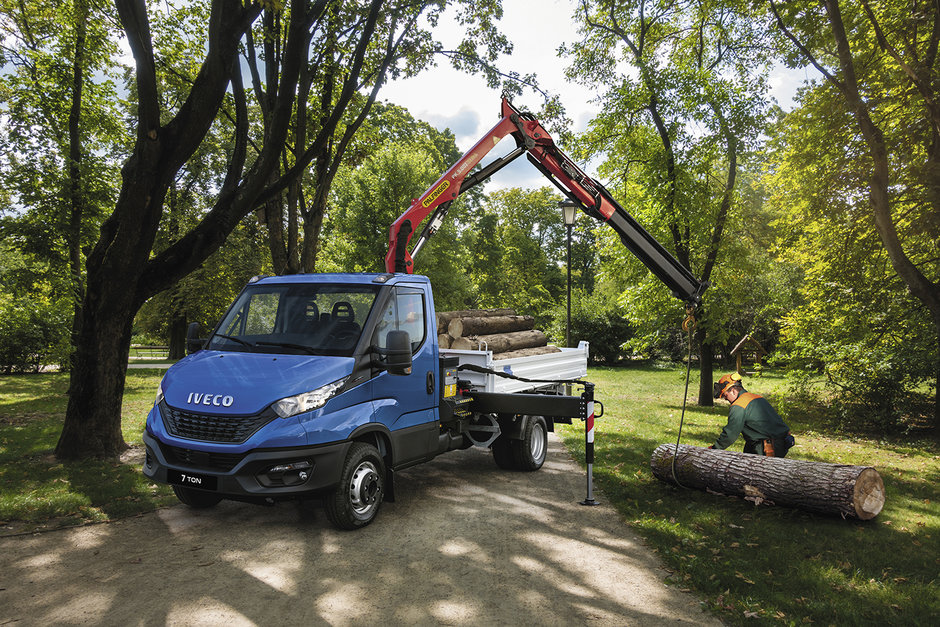 Der IVECO Daily 7 Tonner ist auch für Forst ausgelegt.